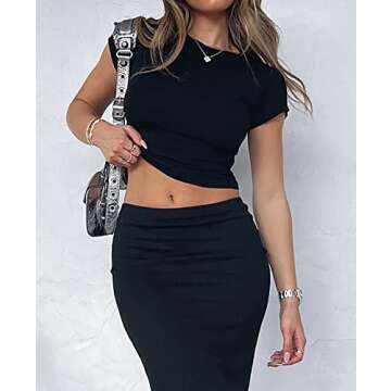 BAIGRAM Women’s Basic Slim Fit Crop Top - Stylish and Comfortable