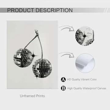 Buy CIDLNMY Retro Disco Art Poster for Trendy Walls