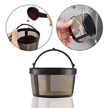 Permanent Basket-Style Coffee Filter designed for Mr. Coffee 10-12 Cup Basket-Style Coffeemakers