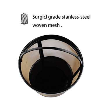 Permanent Basket-Style Coffee Filter designed for Mr. Coffee 10-12 Cup Basket-Style Coffeemakers