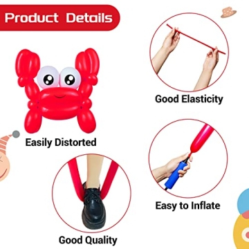 150pcs Long Balloon Animal Set for Creative Parties