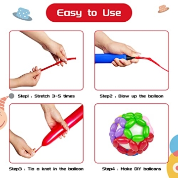 150pcs Long Balloon Animal Set for Creative Parties