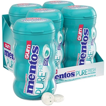Mentos Pure Fresh Sugar-Free Chewing Gum - 4 Pack of Delightful Flavors!