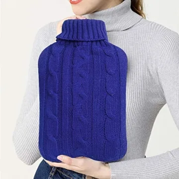 Attmu Hot Water Bottle with Knitted Cover - Versatile Comfort