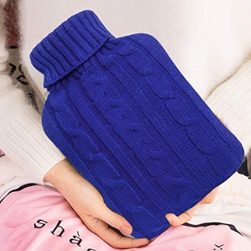 Attmu Hot Water Bottle with Knitted Cover - Versatile Comfort