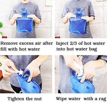 Attmu Hot Water Bottle with Knitted Cover - Versatile Comfort