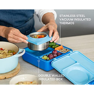 OmieBox Kids Insulated Lunch Box - Keep Meals Warm and Fresh
