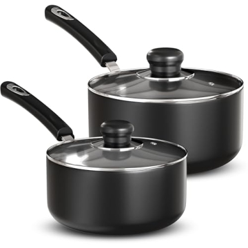 Utopia Kitchen Nonstick Saucepan Set 1 & 2 Quart Pots