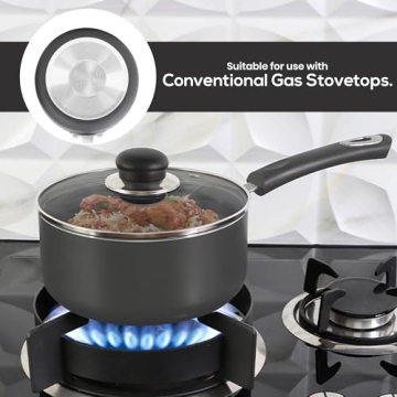 Utopia Kitchen Nonstick Saucepan Set 1 & 2 Quart Pots