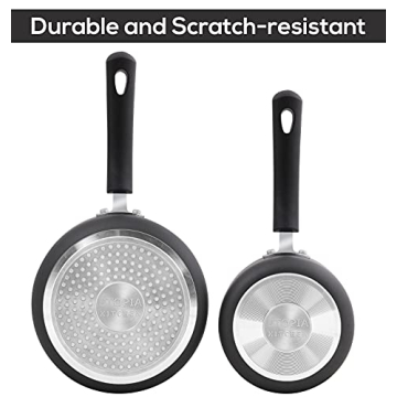 Utopia Kitchen Nonstick Saucepan Set 1 & 2 Quart Pots