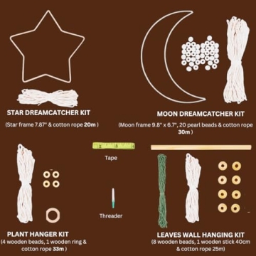 DIY Macrame Craft Kit – Dreamcatchers and Plant Hangers