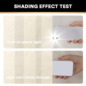 Primitive Textured Linen Blackout Curtains for Home Decor