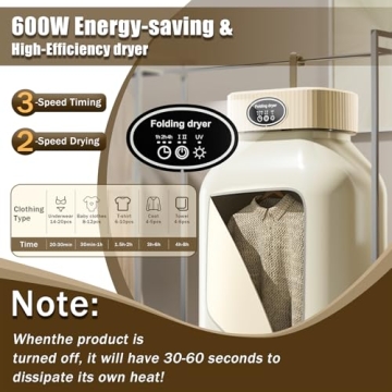 Portable Clothes Dryer - Mini Compact Laundry Solution