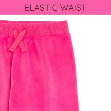 Barbie Little Girls Velour Zip Up Hoodie Pants Outfit Set Pink 6