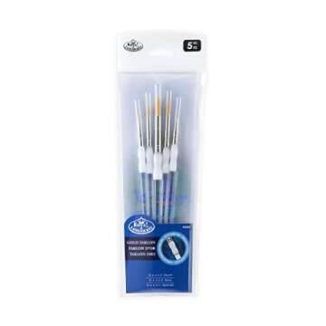 Royal & Langnickel 5pc Soft Grip Brushes for All Artists