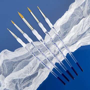 Royal & Langnickel 5pc Soft Grip Brushes for All Artists