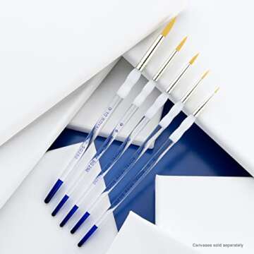 Royal & Langnickel 5pc Soft Grip Brushes for All Artists