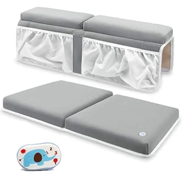 Baby Bath Kneeler & Elbow Rest Set | Comfortable Cushion & Organization for Stress-Free Bathing