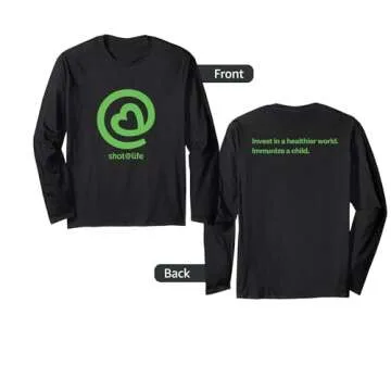 Shot@Life Logo Long Sleeve T-Shirt - Support Global Health