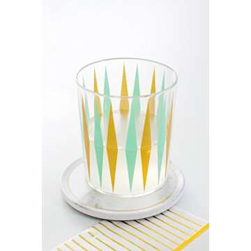 Sugar & Cloth Retro Diamond Plastic Tumbler Glass Set