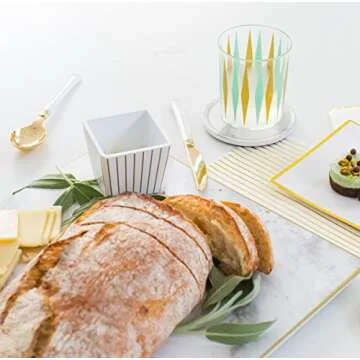 Sugar & Cloth Retro Diamond Plastic Tumbler Glass Set