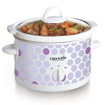 Crock Pot 2-1/2-Quart Slow Cooker, Polka Dot Pattern (SCR250-POLKA)