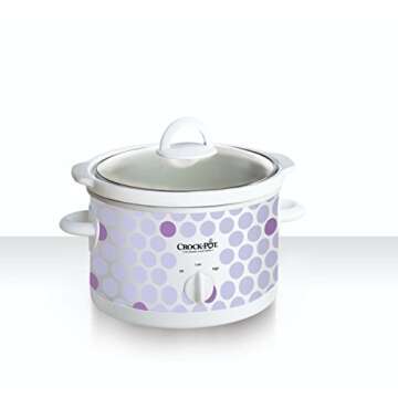 Crock Pot 2-1/2-Quart Slow Cooker, Polka Dot Pattern (SCR250-POLKA)