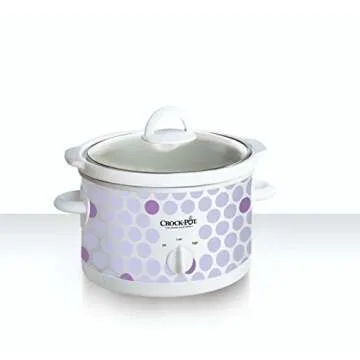 Crock Pot 2-1/2-Quart Slow Cooker, Polka Dot Pattern (SCR250-POLKA)