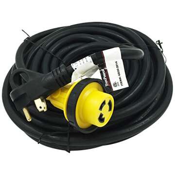 TruePower NEW! 50' RV/Camper/Trailer / 5th Wheel Extension Cord w/Twist Lock (30 Amp) (50')
