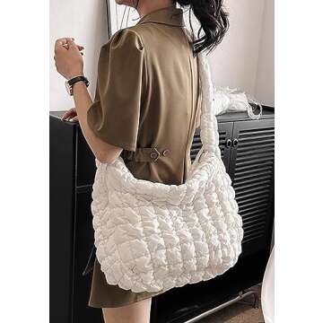 Stylish Quilted Tote Bag for Women - Spacious & Chic