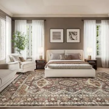 Rugland 9x12 Area Rug | Stain Resistant & Washable