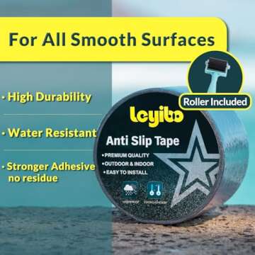 Leyibo Anti Slip Tape - Easy Installation & Waterproof Safety