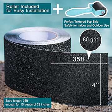 Leyibo Anti Slip Tape - Easy Installation & Waterproof Safety