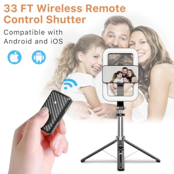 MYBAT PRO 8" LED Selfie Light with Tripod & Stand for Selfies