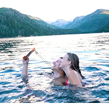 Stash7 Waterproof Phone Pouch w/Long Lanyard | IPX8 Adventure Grade Cellphone Dry Bag Case, Fits iPhone 15 Pro Max,14 Pro Max, 13 Pro Max, XS, XR, Galaxy S21, for Snorkeling, Kayaking, Cruise Blue