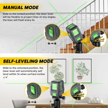 ENVENTOR Green Laser Level Self-Leveling High Accuracy