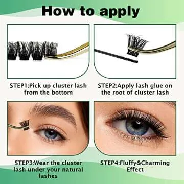 Lash Clusters 96pcs Individual Lashes Y01 D Curl 8-18MIX Cluster Lashes KEYYOU Volume Wispy Lash Extension Soft&Comfortable Easy DIY at Home(Y01,D-8-18MIX)