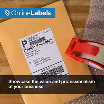 Durable 8.5 x 5.5 Shipping Labels for Easy Shipping Solutions