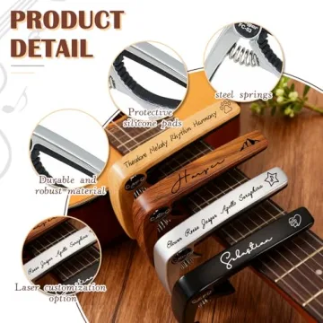 Custom Engraved Guitar Capo for Musicians and Gift