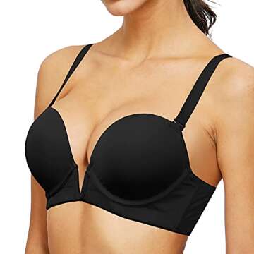 Stylish Upushall Women's Deep Plunge V Bra for Every Occasion