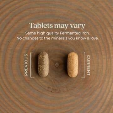 New Chapter Iron Supplement, Whole-Food Fermented Iron Complex Made with Organic Vegetables & Herbs ...