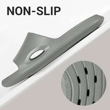 Newbuty Shower Shoes Men Slippers Sandals Women Bathroom Non-Slip Flip-Flops for College Dorm Room Essentials Shower Sandals Slides Gym Spa Pool(Grey Size 240mm)