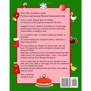Bilingual Polish: 50 Christmas Words (Polish picture Dictionary): Polish English Picture Dictionary,...
