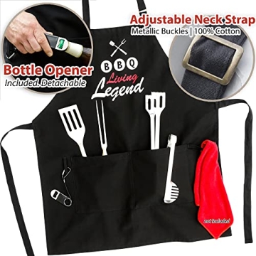 BBQ Apron with Pockets for Men, Perfect Gift for Grill Lovers