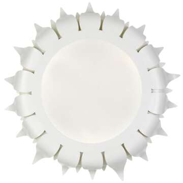 Crystorama Broche 3 Light Matte White Flush Mount