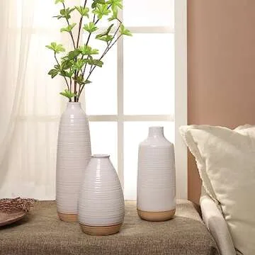 Elegant Ceramic Vases Set for Home Decor - TERESA'S COLLECTIONS