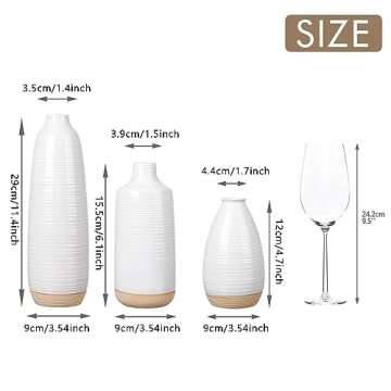 Elegant Ceramic Vases Set for Home Decor - TERESA'S COLLECTIONS