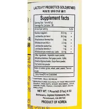 [Chong Kun Dang] Lacto-Fit ProBiotics Gold (1 Pack),3.53 oz