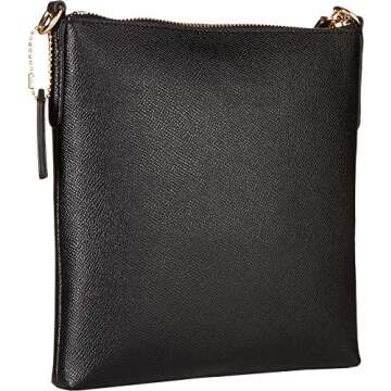 COACH Crossgrain Messenger Crossbody Black/Gold One Size