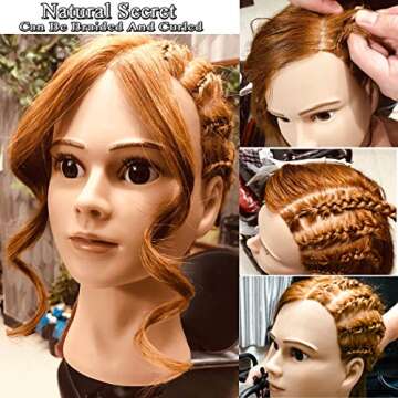 Natural Secret Human Hair Mannequin Head for Styling